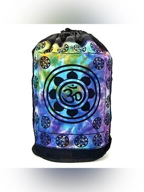 OM Tie Dye Drawstring Backpack